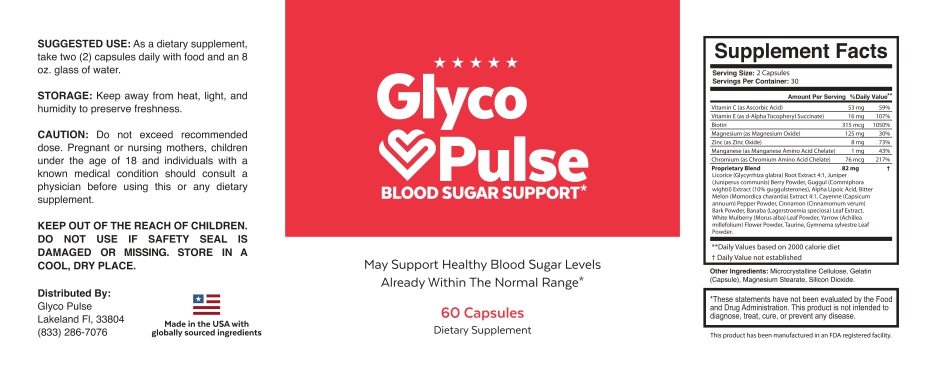 Glyco Pulse Supplement Facts